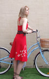 sugar and spice sundress red